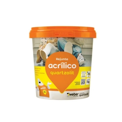 REJUNTE QUARTZOLIT ACRILICO CINZA PLATINA 1KG