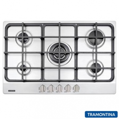 COOKTOP INOX NEW PENTA 5GX TRI 75 TRAMONTINA SSTOP 94716/114